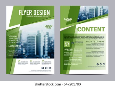 Greenery Brochure Layout design template. Annual Report Flyer Leaflet cover Presentation Modern background. illustration vector in A4 size
