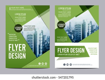 Greenery Brochure Layout design template. Annual Report Flyer Leaflet cover Presentation Modern background. illustration vector in A4 size
