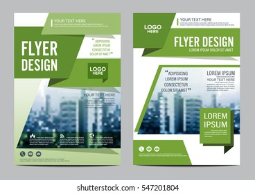 Greenery Brochure Layout design template. Annual Report Flyer Leaflet cover Presentation Modern background. illustration vector in A4 size