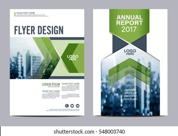 Greenery Brochure Layout design template. Annual Report Flyer Leaflet cover Presentation Modern background. illustration vector in A4 size