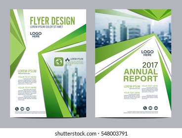 Greenery Brochure Layout design template. Annual Report Flyer Leaflet cover Presentation Modern background. illustration vector in A4 size