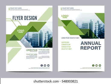 Green Flyer Modern Creative Design Corporate Stock Vector (Royalty Free ...