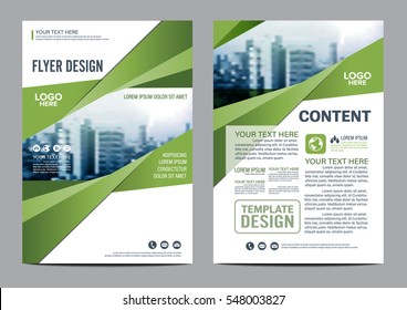 Greenery Brochure Layout design template. Annual Report Flyer Leaflet cover Presentation Modern background. illustration vector in A4 size
