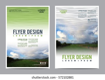 Greenery Brochure Layout design template. Annual Report Flyer Leaflet cover Presentation Modern background. illustration vector artwork