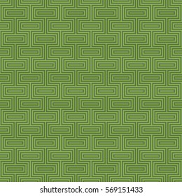 Greenery Classic seamless pattern. Neutral tileable linear vector background.