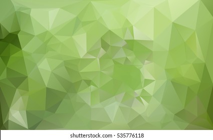 Greenery color on Polygon background, triangular style vector illustration. For trendy color of the year 2017 background concept design with polygonal, triangular mosaic, low polygon background.