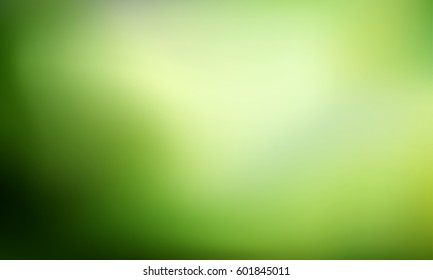 Greenery gradient background. Abstract nature blurred backdrop. Vector illustration. Ecology concept for your graphic design, banner or poster