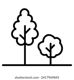 Ilustración vectorial de línea de icono de verde