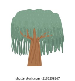 greenery tree icon isolated flat