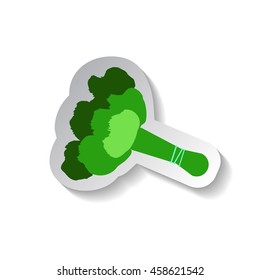 Greenery vector icon in flat style with shadow. Vegetable pictogram. Bunch of greens  illustration on white. Green isolated. Bunch of green cook ingredient. Healthy vegetarian food.