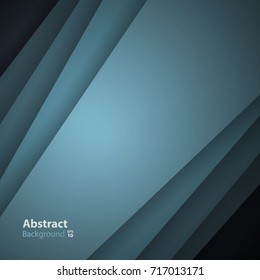 Green-gray vector background with overlay paper layer gradient color with space for text and message artwork design.