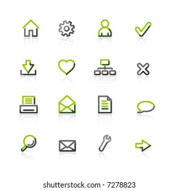 green-gray web icons