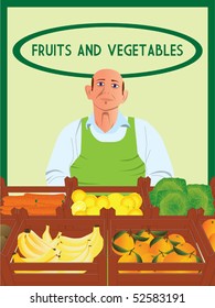 Greengrocer vector