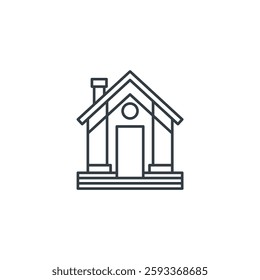 Greenhouse Building icon symbol vector illustration isolated on white background