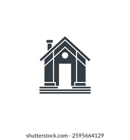 Greenhouse Building icon symbol vector illustration isolated on white background