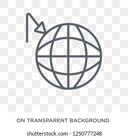 Greenhouse effect icon. Greenhouse effect design concept from Ecology collection. Simple element vector illustration on transparent background.