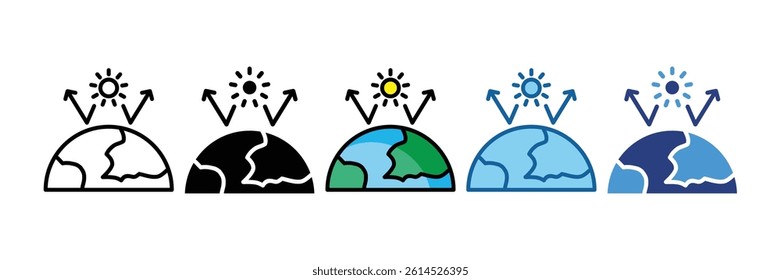 Greenhouse Effect Icon Element For Design