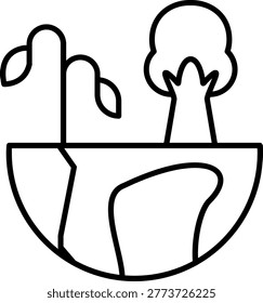 Greenhouse Effect Icon Vector Element line icon design vector icons