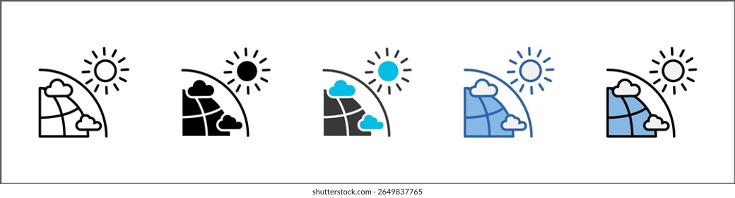Greenhouse Gas Icon Pack Multistyle-Illustration