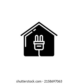 Icono de Greenhouse. Icono de vectores de esténcil de Conservación para sitios web y diseño plano minimalista móvil