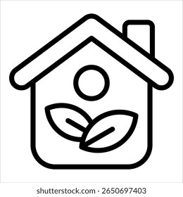 Greenhouse Icon Element For Design