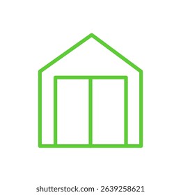 Greenhouse Icon. Isolated on white background.