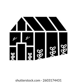 Greenhouse icon on white background