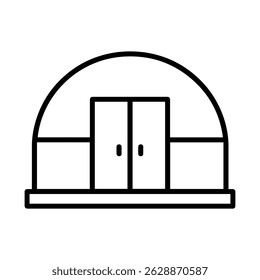 Greenhouse icon on white background vector
Vector icon plants and flowers