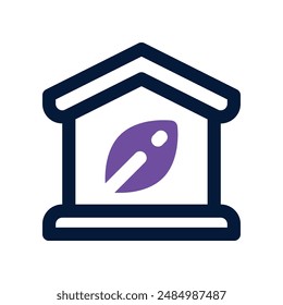 greenhouse icon. vector dual tone icon for your website, mobile, presentation, and logo design.