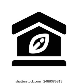 greenhouse icon. vector glyph icon for your website, mobile, presentation, and logo design.
