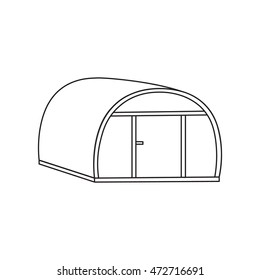 Greenhouse icon of vector illustration for web and mobile
