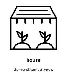 Greenhouse icon vector isolated on white background, Greenhouse transparent sign , line or linear sign, element design in outline style
