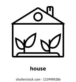 Greenhouse icon vector isolated on white background, Greenhouse transparent sign , line or linear sign, element design in outline style