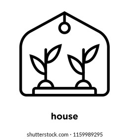 Greenhouse icon vector isolated on white background, Greenhouse transparent sign , line or linear sign, element design in outline style
