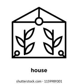 Greenhouse icon vector isolated on white background, Greenhouse transparent sign , line or linear sign, element design in outline style