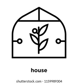 Greenhouse icon vector isolated on white background, Greenhouse transparent sign , line or linear sign, element design in outline style