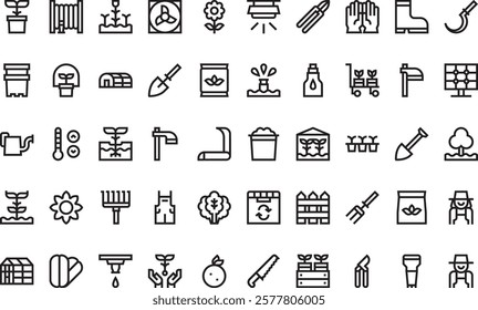 Greenhouse icons High-Quality Vector Icons Collection with Editable Stroke. Ideal for Professional and Creative Projects.