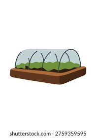 greenhouse isolated on white background