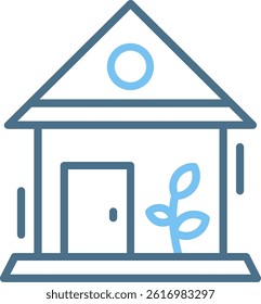 Greenhouse Line Two Colour Icon