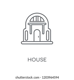 Greenhouse linear icon. Greenhouse concept stroke symbol design. Thin graphic elements vector illustration, outline pattern on a white background, eps 10.