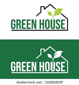 Greenhouse logo design concept. Universal greenhouse logo.