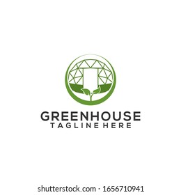 Greenhouse Logo Icon Template Vector