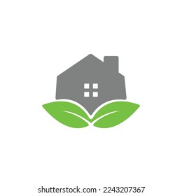 Logo de Greenhouse con ilustración de diseño de hoja