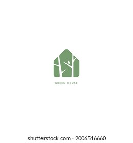 Greenhouse Logo Plant Silhouette Stock Vector (Royalty Free) 2006516660 ...