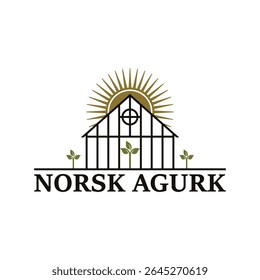 Greenhouse logo Royalty Free Vector Image - Vector Stock.
