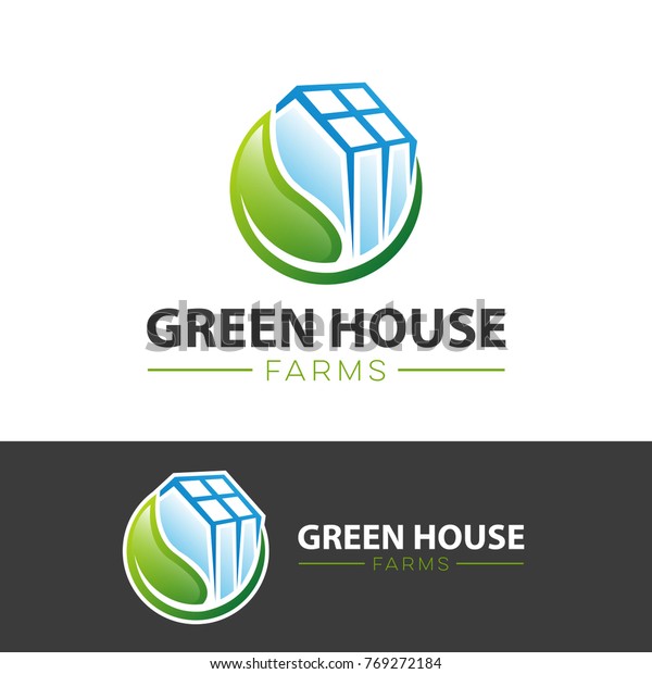 Greenhouse Logo Vector Greenhouse Farm Logo Signs Symbols Stock