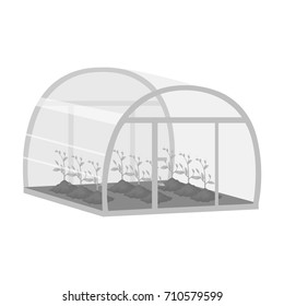 Greenhouse, single icon in monochrome style .Greenhouse, vector symbol stock illustration web.