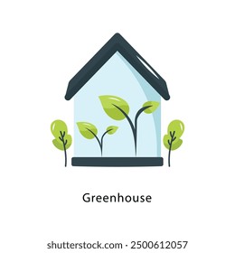 Greenhouse Vector Flat Icon Design illustration Symbol on White background EPS 10 File 