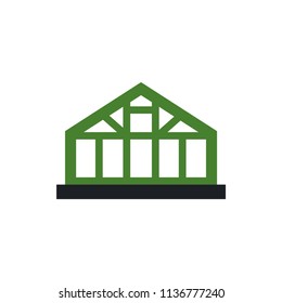 greenhouse vector icon