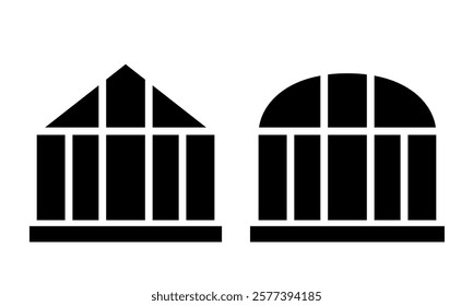 Greenhouse. Vector illustration isolated on white background.